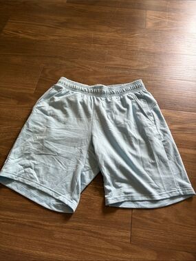 Men's Light Blue Athletic Shorts